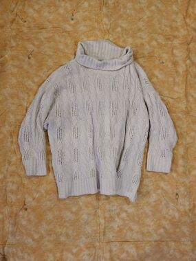 Vegan Cashmere Pullover Turtleneck Sweater Size 2
